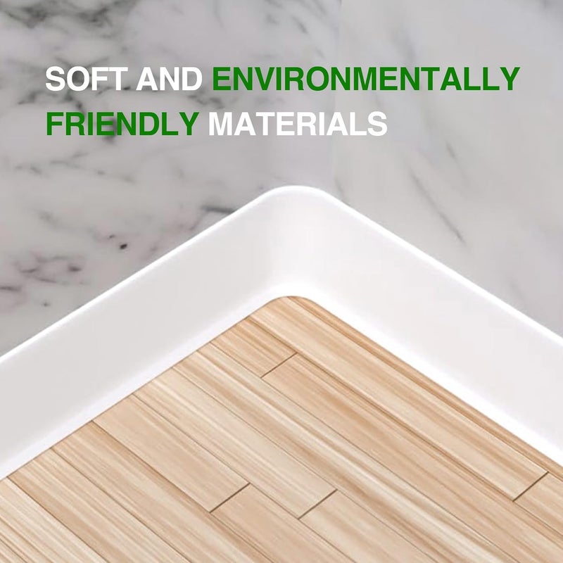 ROUIXSEN White Wall Molding Trim 4 Inch x 20 Feet, Wall Base Baseboard Molding Trim Flexible Self Adhesive Rubber Moulding Trim Peel and Stick Design Home Decoration Skirting Line - Image 2
